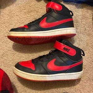 Jordan 01 red and black little boy